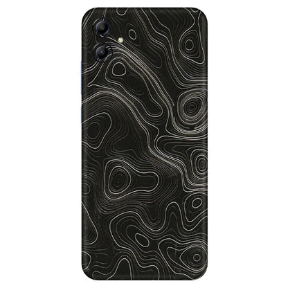 Samsung A/S Series Phone Skins (All Models) - Black Swirl - 3D Embossed Finish (L-196) Samsung Galaxy A04E
