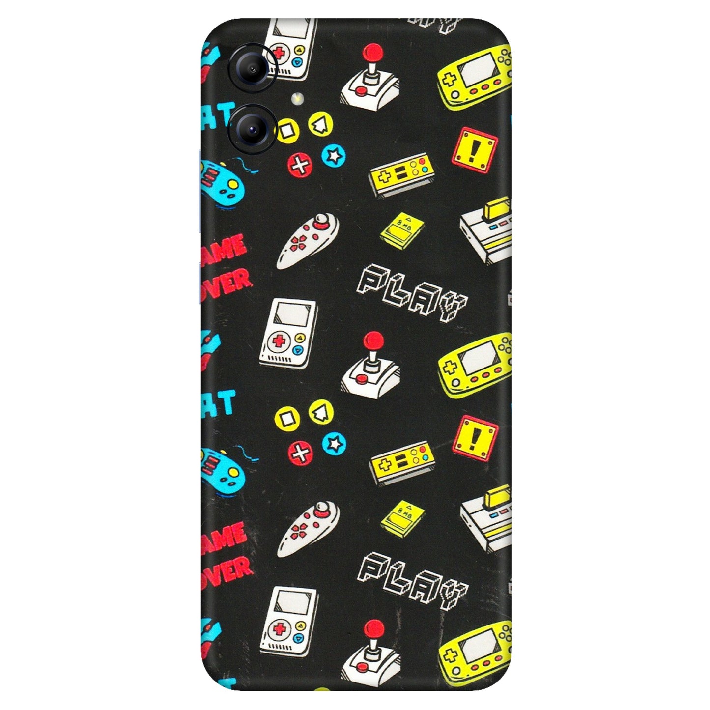 Samsung A/S Series Phone Skins (All Models) - Gaming Doodles - 3D Embossed Finish (L-224) Samsung Galaxy A04E