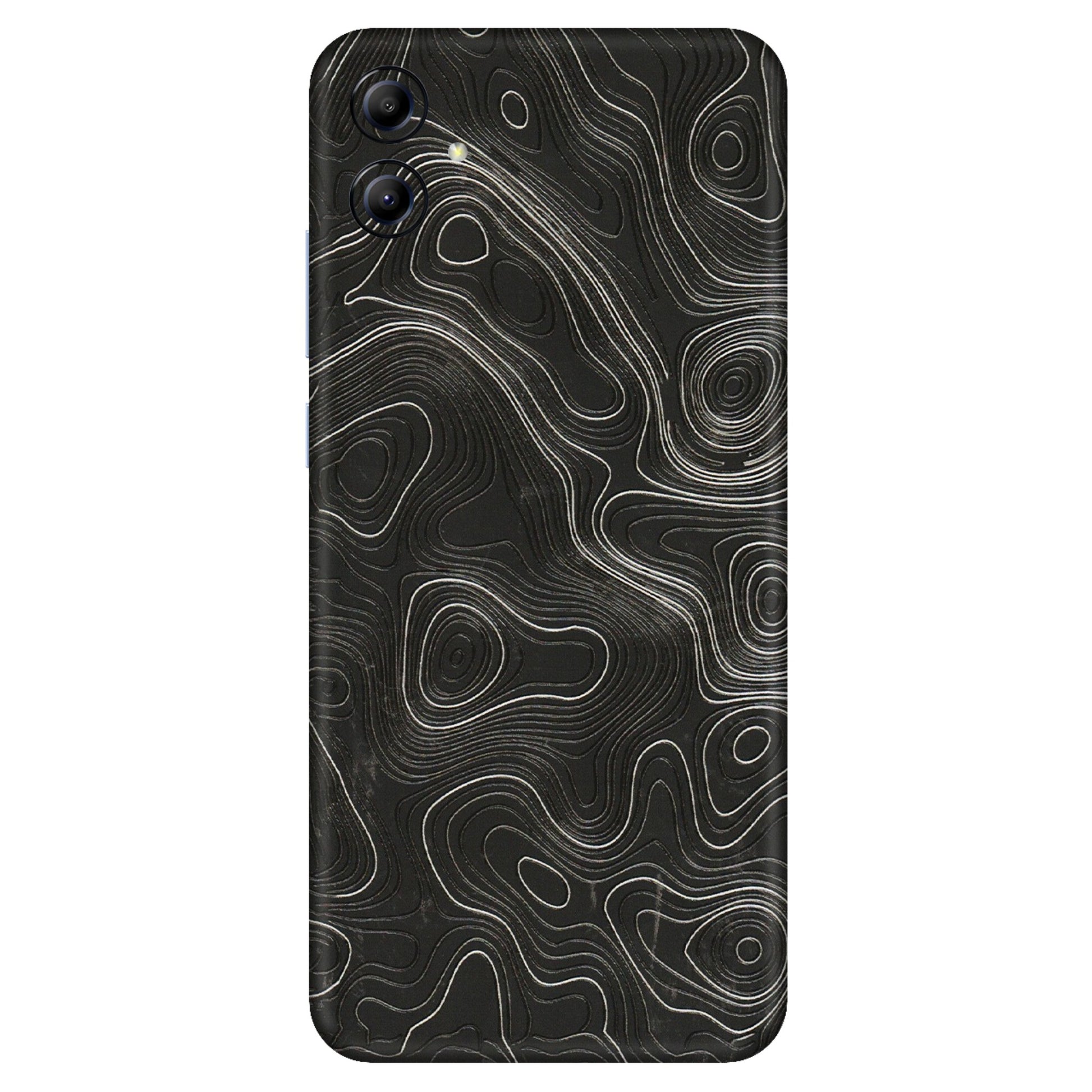 Samsung A/S Series Phone Skins (All Models) - Abstract White Line Map - 3D Embossed Finish (L-269) Samsung Galaxy A04E