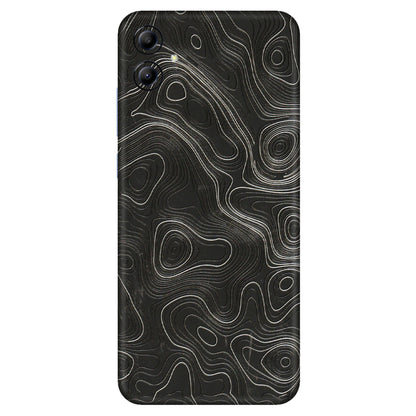 Samsung A/S Series Phone Skins (All Models) - Abstract White Line Map - 3D Embossed Finish (L-269) Samsung Galaxy A04E