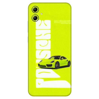 Samsung A/S Series Phone Skins (All Models) - Lime Green Porche - 3D Embossed Finish (L-30) Samsung Galaxy A04E