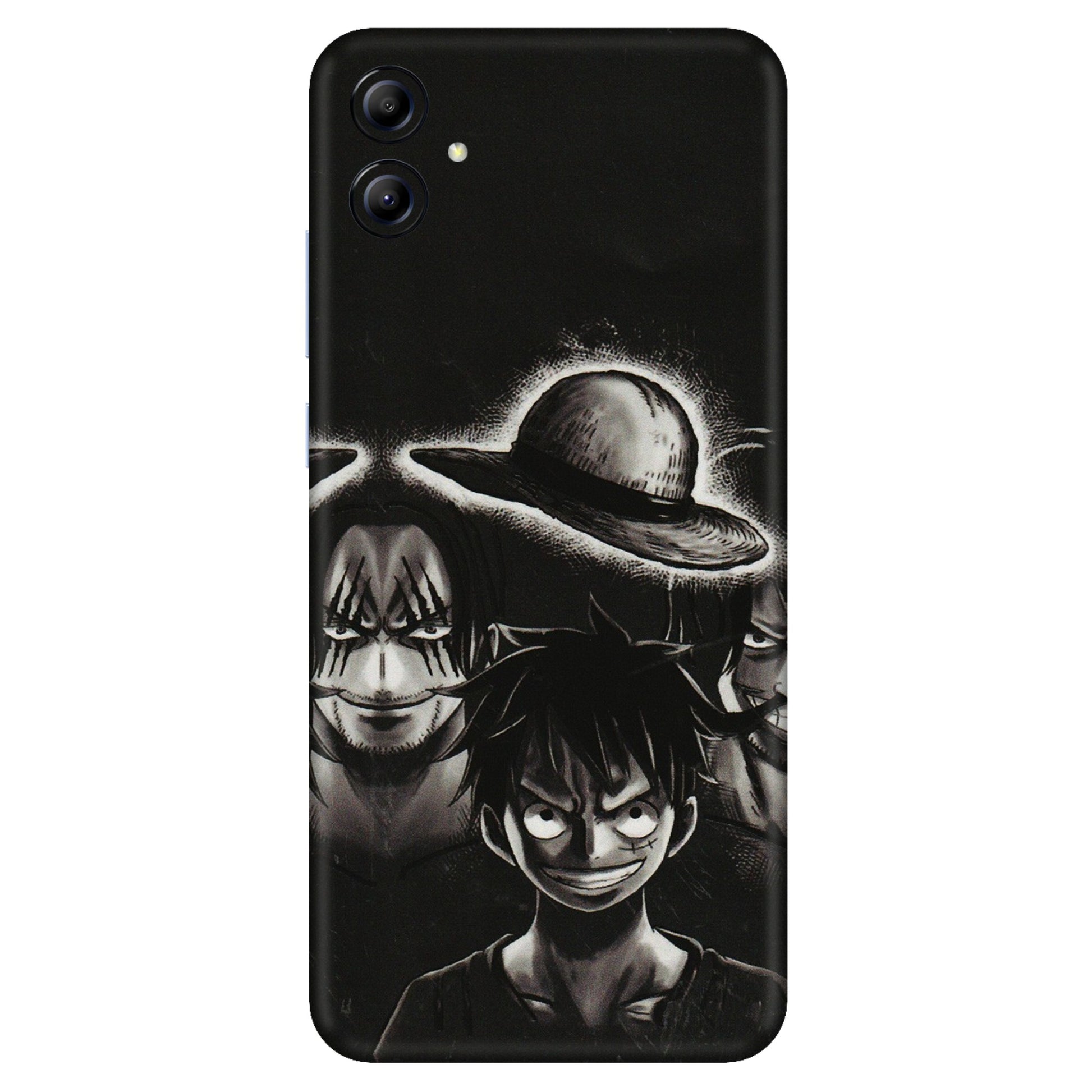 Samsung A/S Series Phone Skins (All Models) - Black Luffy Hat - 3D Embossed Finish (L-57) Samsung Galaxy A04E