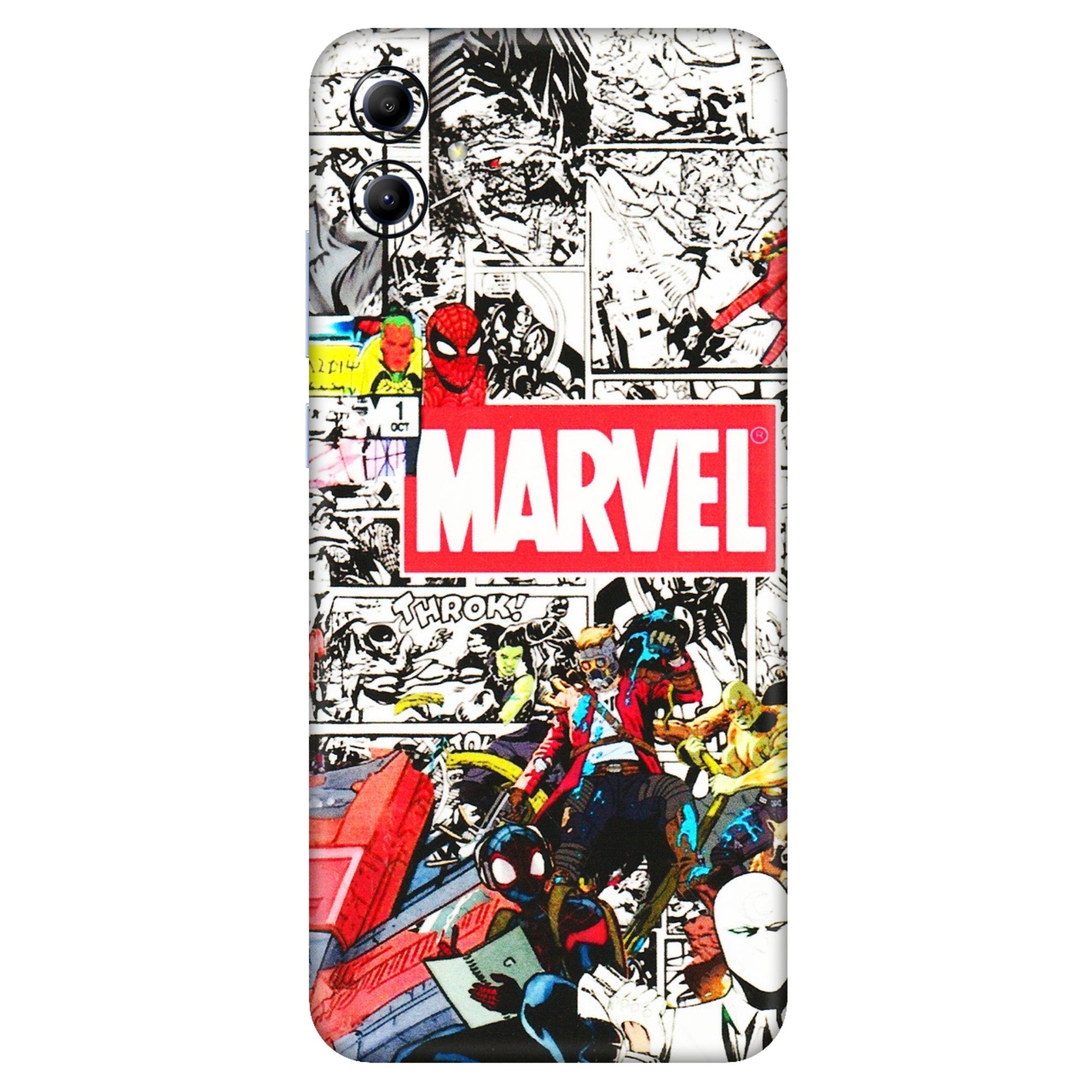 Samsung A/S Series Phone Skins (All Models) - Marvel Colorful Comic - 3D Embossed Finish (L-64) Samsung Galaxy A04E