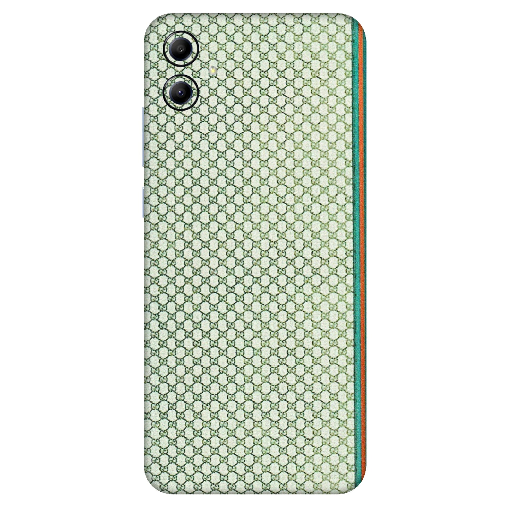 Samsung A/S Series Phone Skins (All Models) - Gucci Fabric Pattern - 3D Embossed Finish (L-73) Samsung Galaxy A04E