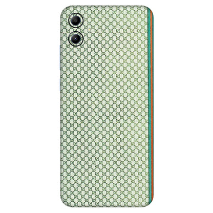 Samsung A/S Series Phone Skins (All Models) - Gucci Fabric Pattern - 3D Embossed Finish (L-73) Samsung Galaxy A04E