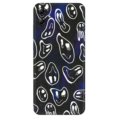 Samsung A/S Series Phone Skins (All Models) - Distorted Smileys - 3D Embossed Finish (L-92) Samsung Galaxy A04E