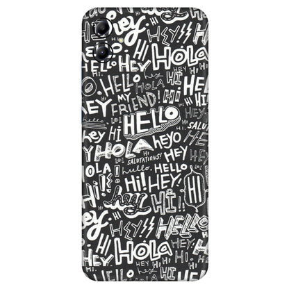 Samsung A/S Series Phone Skins (All Models) - Hi Hello Doodles - Matte Finish (M-25) Samsung Galaxy A04E