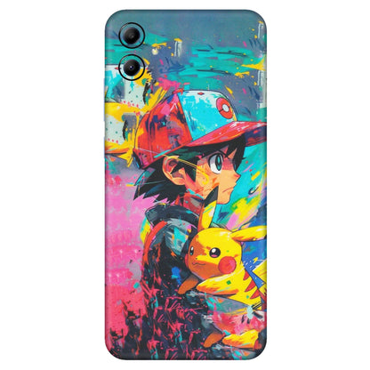Samsung A/S Series Phone Skins (All Models) - Ash & Pikachu - Matte Finish (M-26) Samsung Galaxy A04E