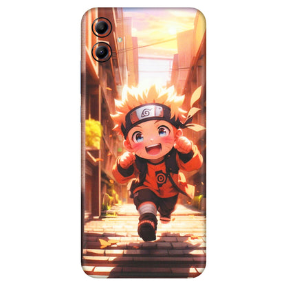 Samsung A/S Series Phone Skins (All Models) - Naruto Cute Toon Running - Matte Finish (M-04) Samsung Galaxy A04E