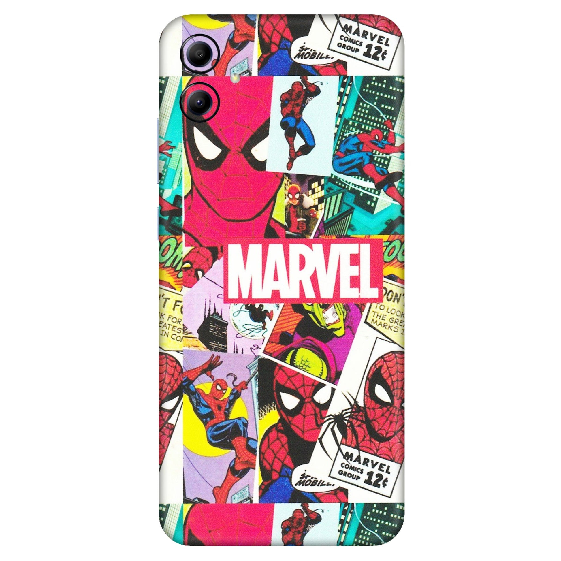 Samsung A/S Series Phone Skins (All Models) - Marvel Comic Spiderman Grafitti - Matte Finish (M-72) Samsung Galaxy A04E