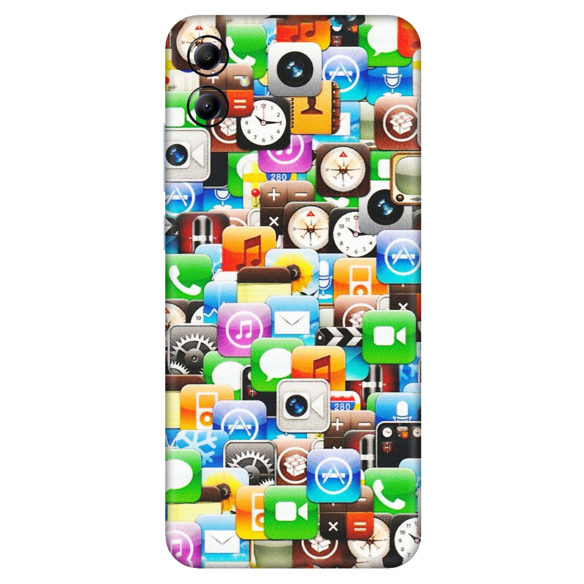 Samsung A/S Series Phone Skins (All Models) - All Apple Icons - Matte Finish (M-93) Samsung Galaxy A04E
