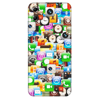 Samsung A/S Series Phone Skins (All Models) - All Apple Icons - Matte Finish (M-93) Samsung Galaxy A04E