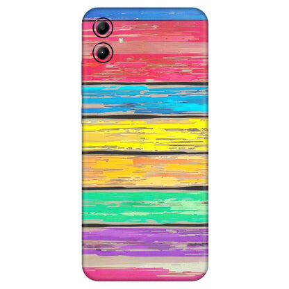 Samsung A/S Series Phone Skins (All Models) - Multi Colour Wooden Wall - Matte Finish (M-96) Samsung Galaxy A04E