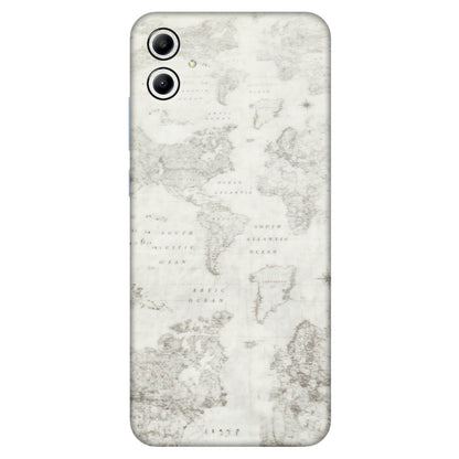 Samsung A/S Series Phone Skins (All Models) - World Travel Map - Transparent Finish (T-04) Samsung Galaxy A04E