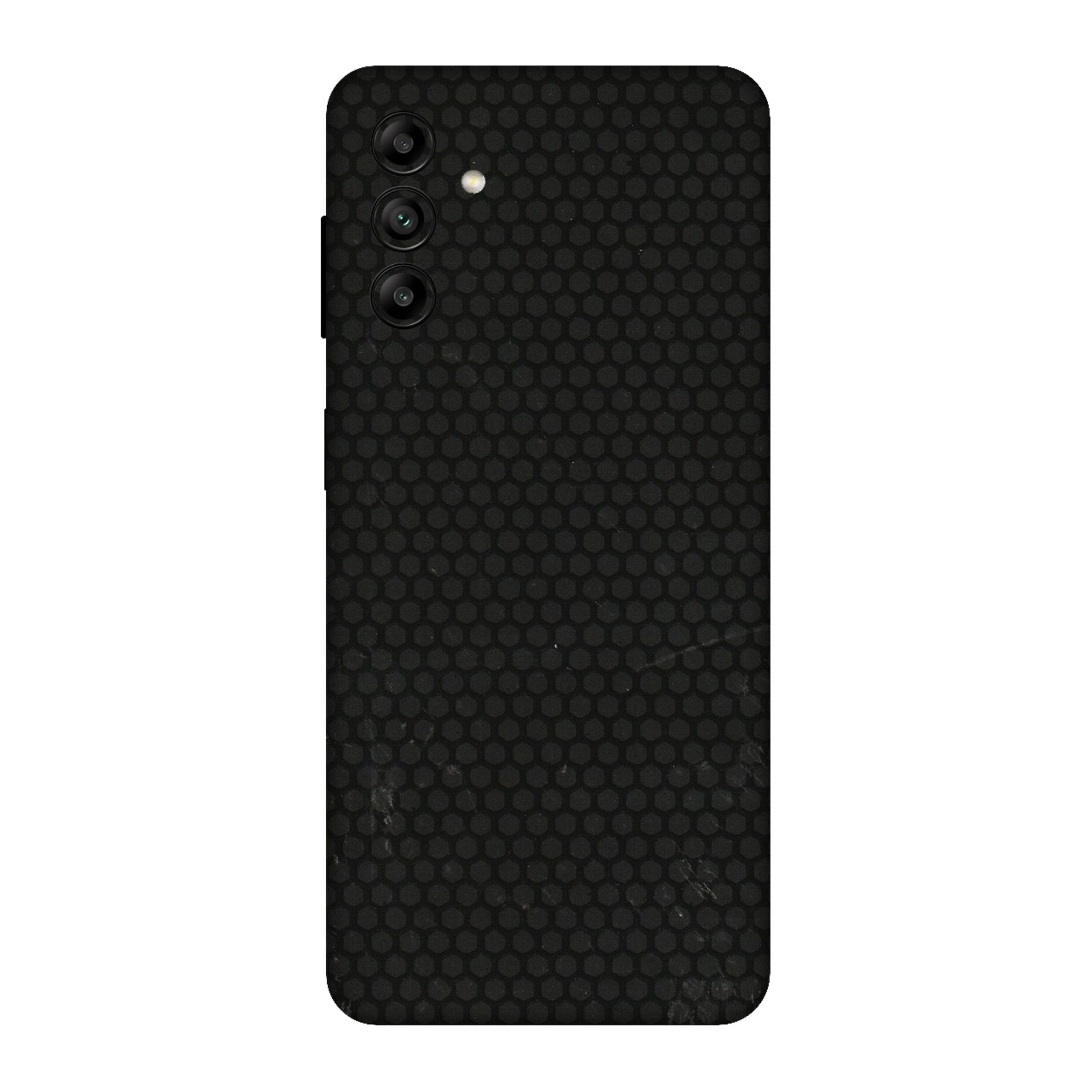 Samsung A/S Series Phone Skins (All Models) - Black honeycomb - 3D Embossed Finish (L-114) Samsung Galaxy A04S
