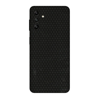 Samsung A/S Series Phone Skins (All Models) - Black honeycomb - 3D Embossed Finish (L-114) Samsung Galaxy A04S