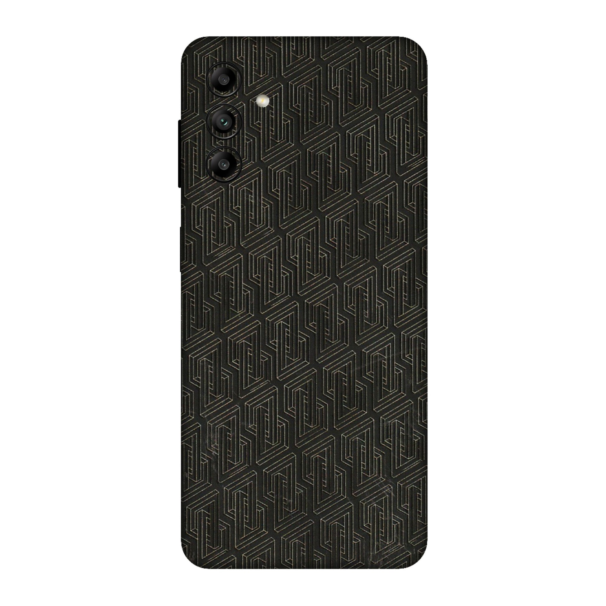 Samsung A/S Series Phone Skins (All Models) - Black Abstract Pattern - 3D Embossed Finish (L-117) Samsung Galaxy A04S