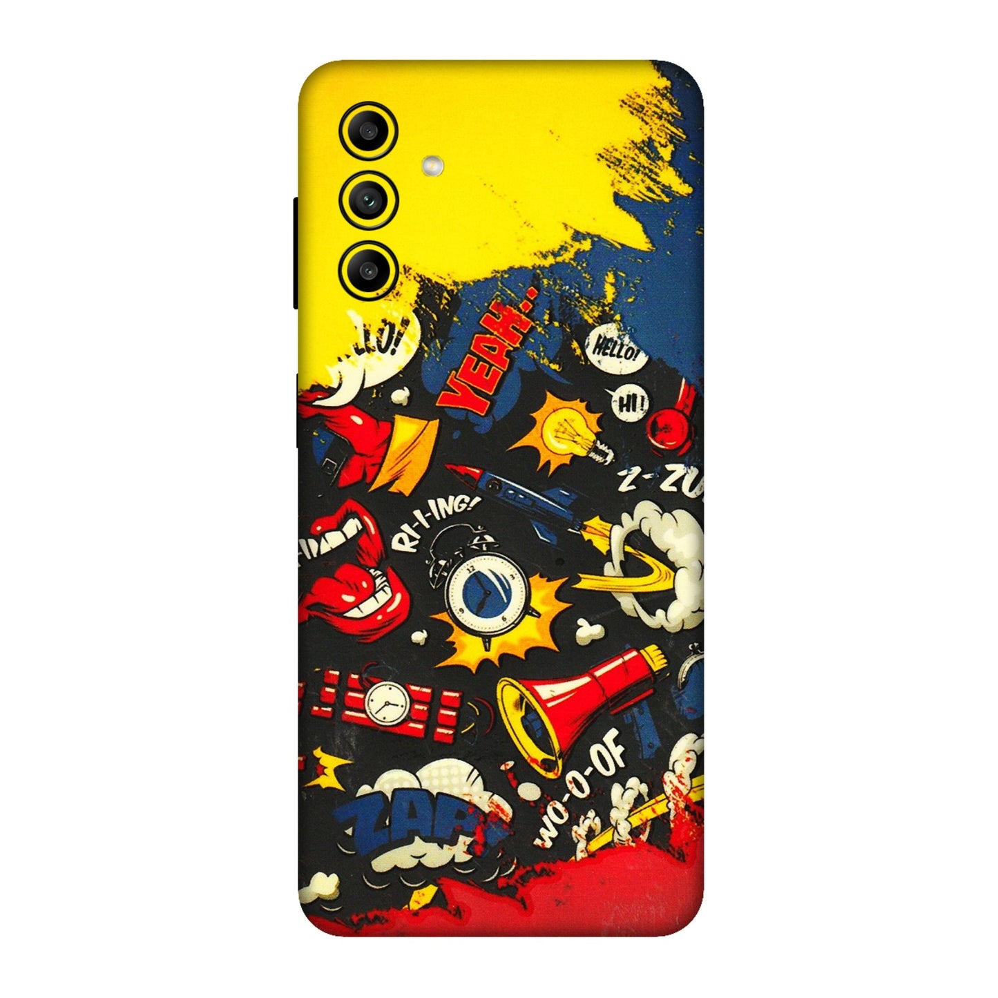 Samsung A/S Series Phone Skins (All Models) - Pacific Doodle Art - 3D Embossed Finish (L-120) Samsung Galaxy A04S