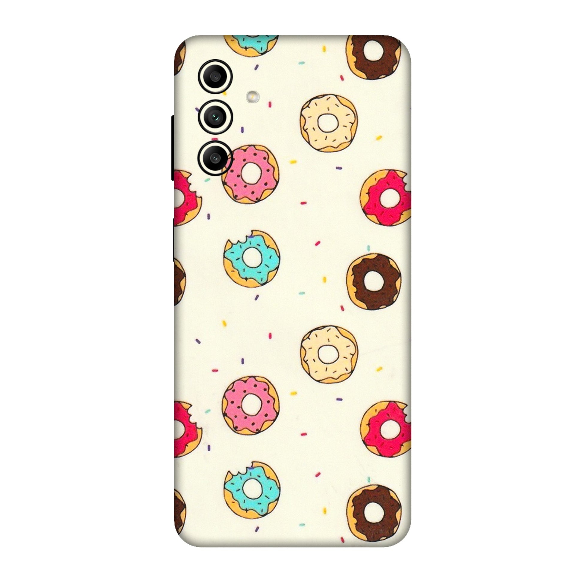 Samsung A/S Series Phone Skins (All Models) - Mini Donuts Doodle Art - 3D Embossed Finish (L-122) Samsung Galaxy A04S