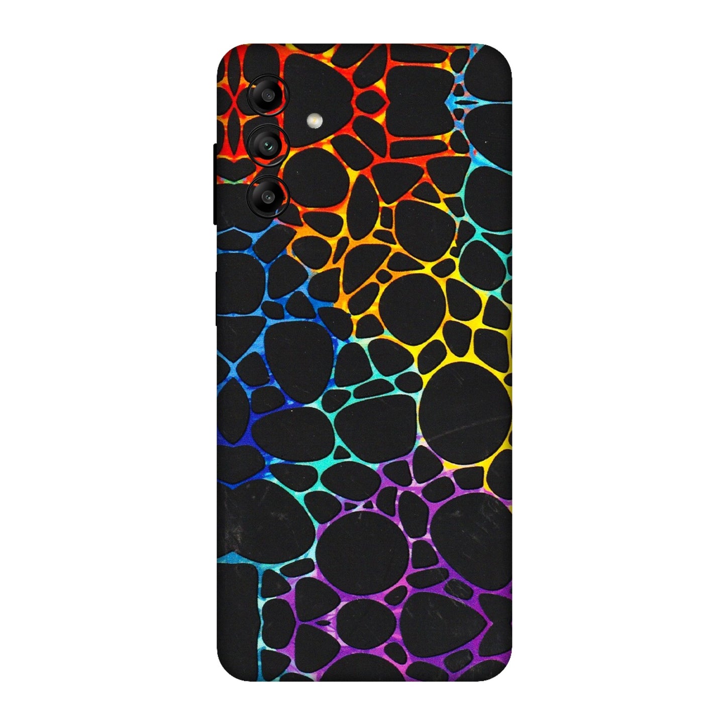 Samsung A/S Series Phone Skins (All Models) - Abstract Art MultiColour - 3D Embossed Finish (L-133) Samsung Galaxy A04S