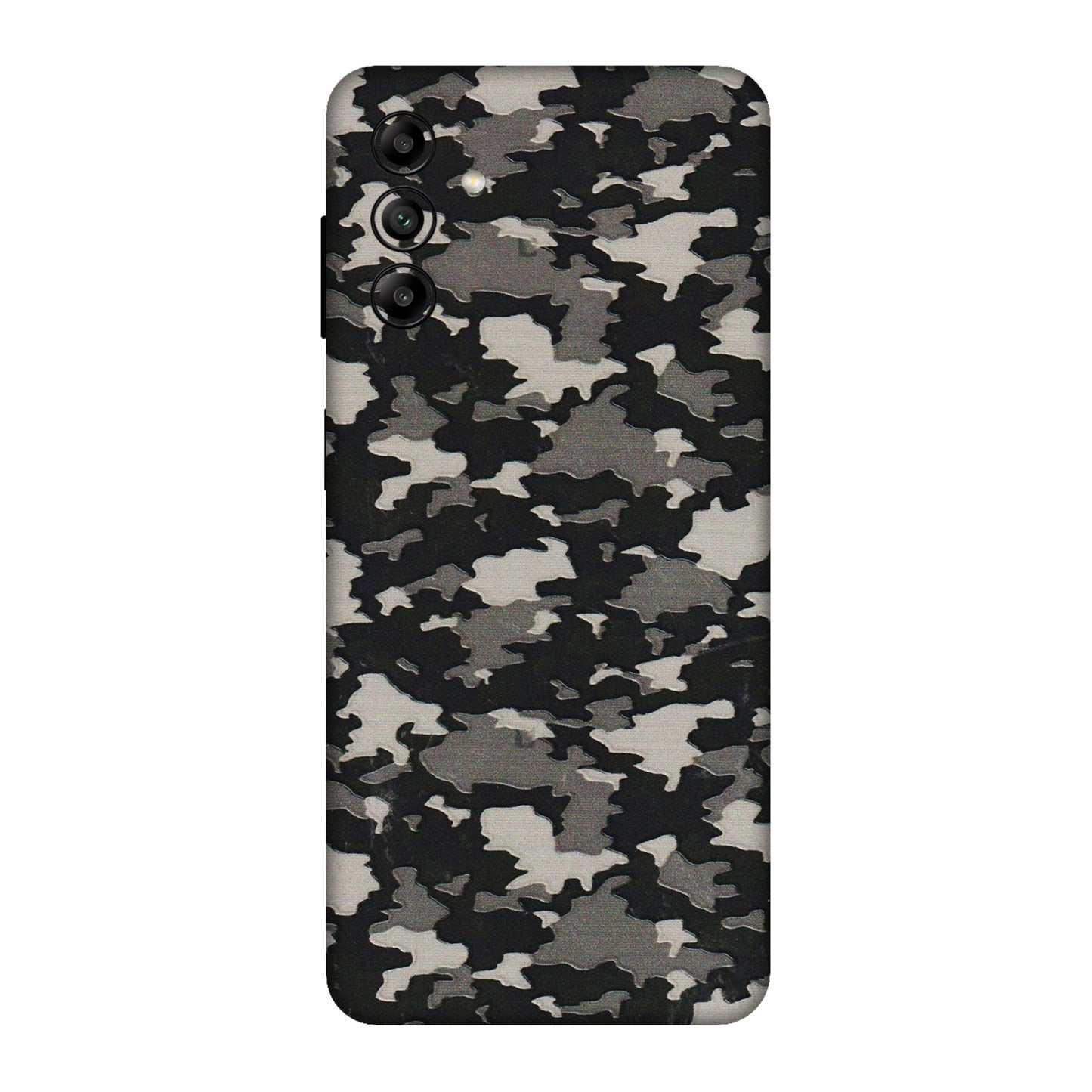 Samsung A/S Series Phone Skins (All Models) - Black/Grey Camoflaunge - 3D Embossed Finish (L-142) Samsung Galaxy A04S