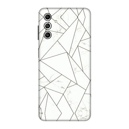 Samsung A/S Series Phone Skins (All Models) - Luxury White Marble Effect - 3D Embossed Finish (L-168) Samsung Galaxy A04S