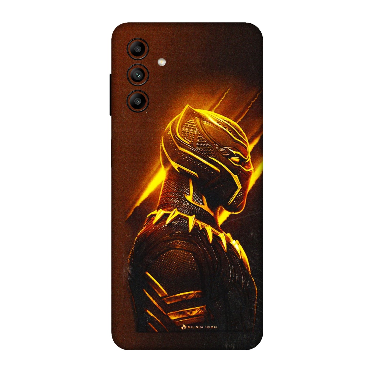 Samsung A/S Series Phone Skins (All Models) - Gold Black Panther - 3D Embossed Finish (L-181) Samsung Galaxy A04S