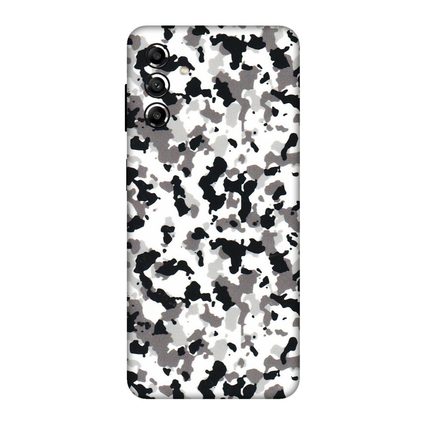 Samsung A/S Series Phone Skins (All Models) - White Black Camouflage - 3D Embossed Finish (L-18) Samsung Galaxy A04S