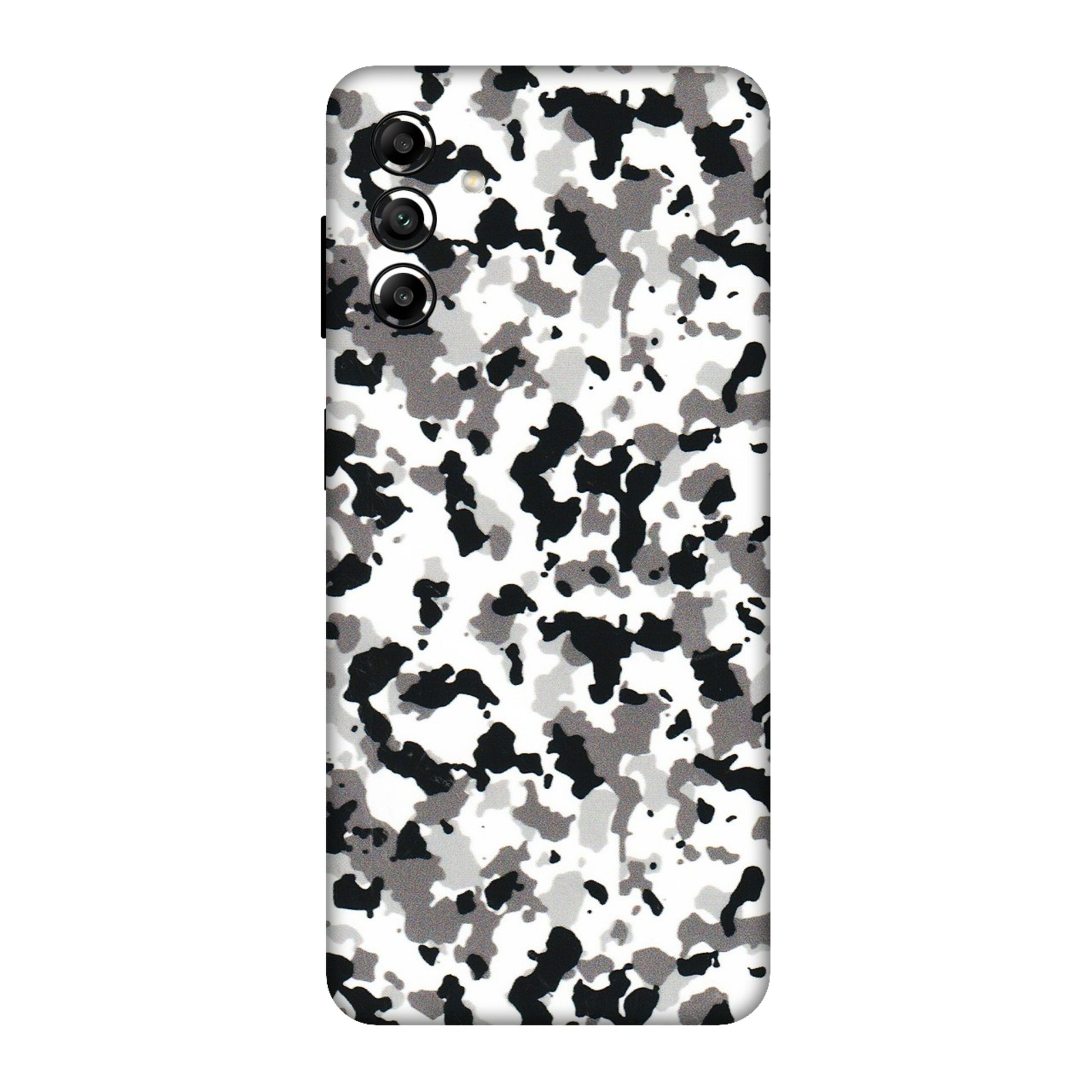 Samsung A/S Series Phone Skins (All Models) - White Black Camouflage - 3D Embossed Finish (L-18) Samsung Galaxy A04S