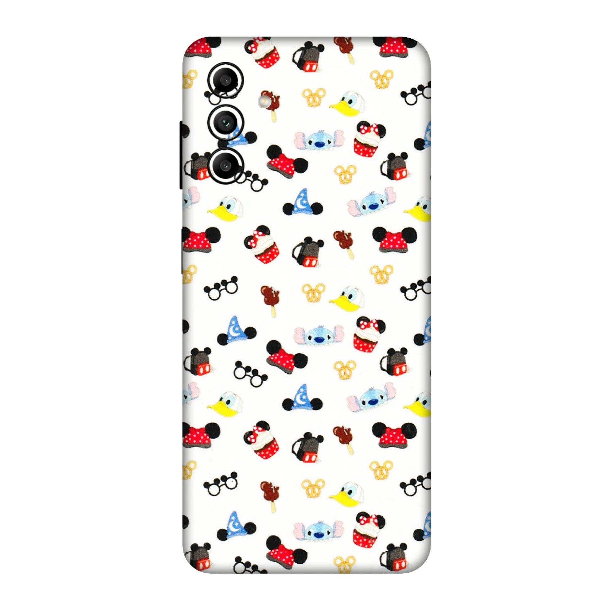 Samsung A/S Series Phone Skins (All Models) - Minnie Mouse & Donald Doodles s - 3D Embossed Finish (L-194) Samsung Galaxy A04S