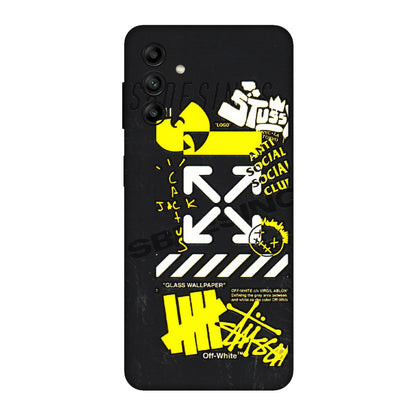Samsung A/S Series Phone Skins (All Models) - Anti Social Graffiti - 3D Embossed Finish (L-198) Samsung Galaxy A04S