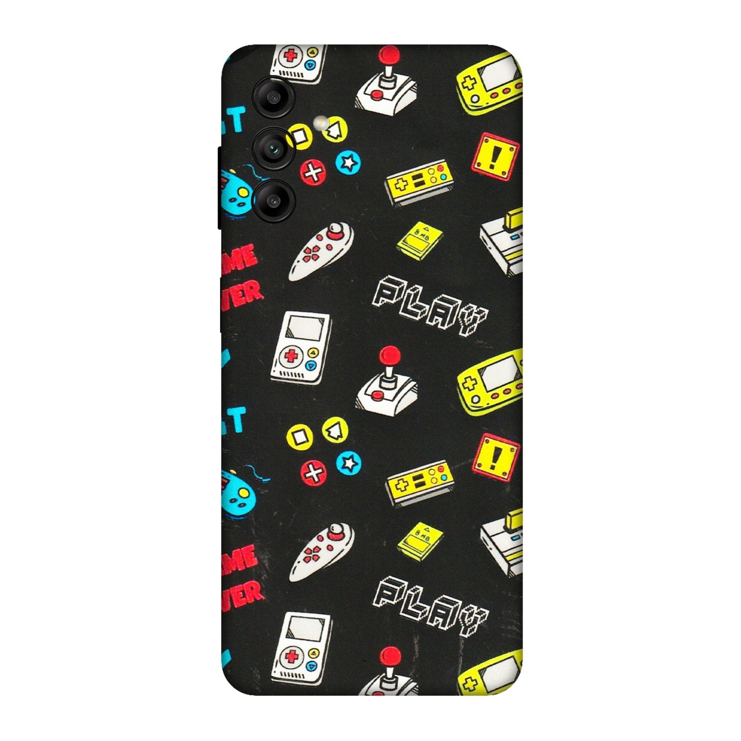 Samsung A/S Series Phone Skins (All Models) - Gaming Doodles - 3D Embossed Finish (L-224) Samsung Galaxy A04S