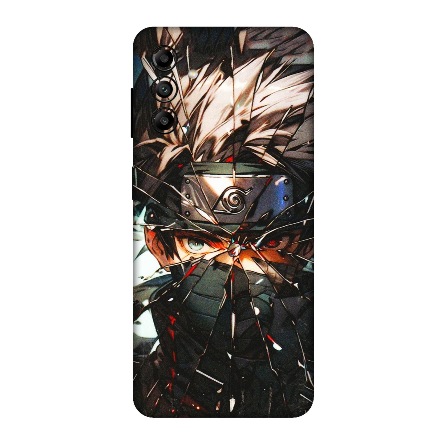 Samsung A/S Series Phone Skins (All Models) - Kakashi Shattered Glass Effect - 3D Embossed Finish (L-237) Samsung Galaxy A04S