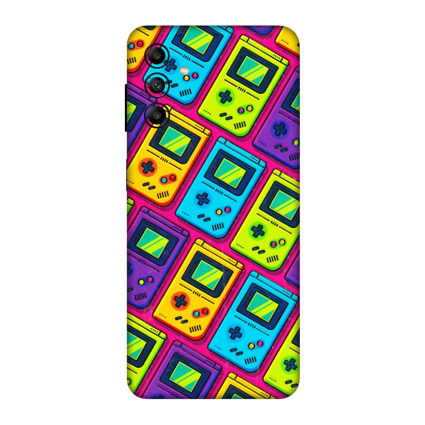 Samsung A/S Series Phone Skins (All Models) - Gameboy Colourful - 3D Embossed Finish (L-266) Samsung Galaxy A04S