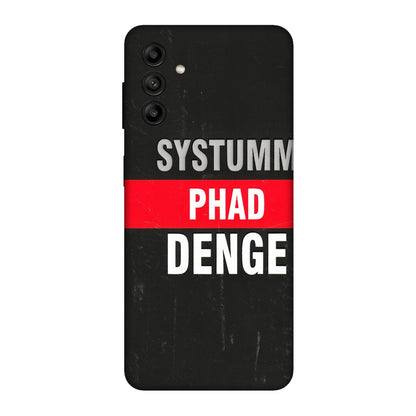 Samsung A/S Series Phone Skins (All Models) - Systumm Phad Denge - 3D Embossed Finish (L-278) Samsung Galaxy A04S