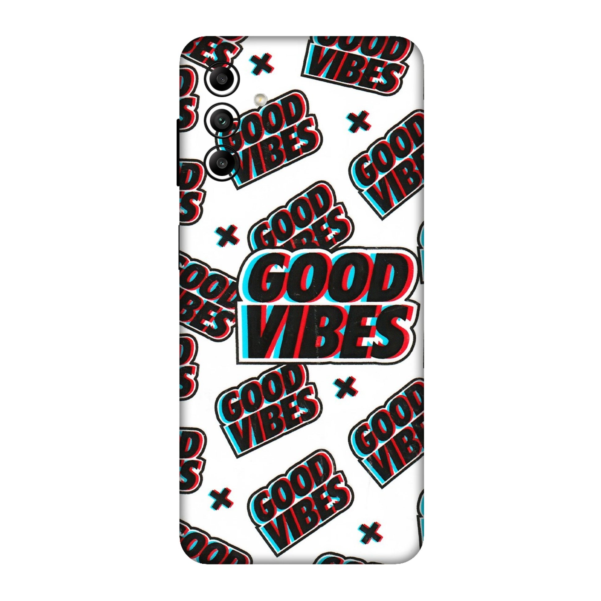 Samsung A/S Series Phone Skins (All Models) - Good Vibes - 3D Embossed Finish (L-282) Samsung Galaxy A04S