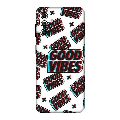 Samsung A/S Series Phone Skins (All Models) - Good Vibes - 3D Embossed Finish (L-282) Samsung Galaxy A04S