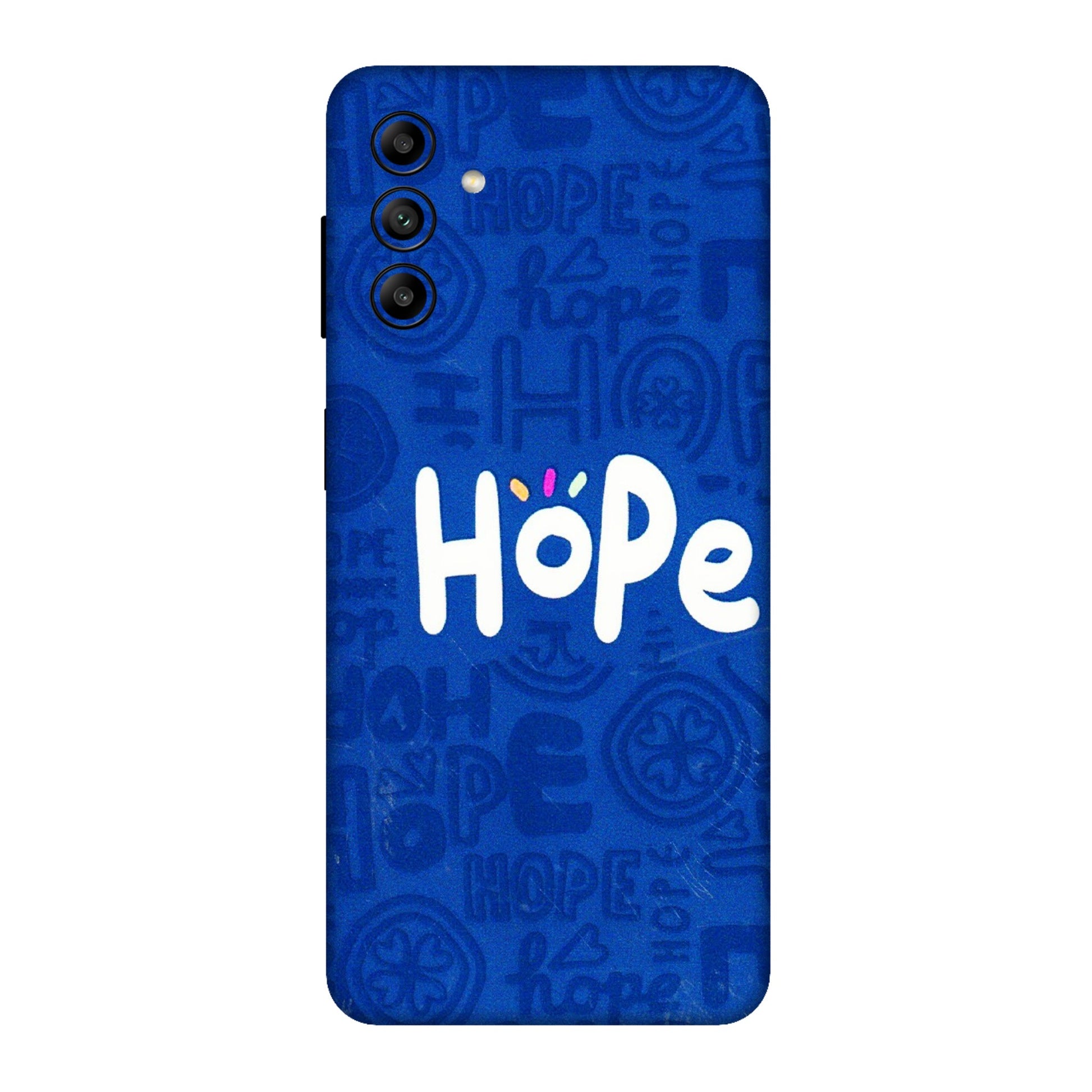 Samsung A/S Series Phone Skins (All Models) - Hope Doodles Blue - 3D Embossed Finish (L-43) Samsung Galaxy A04S