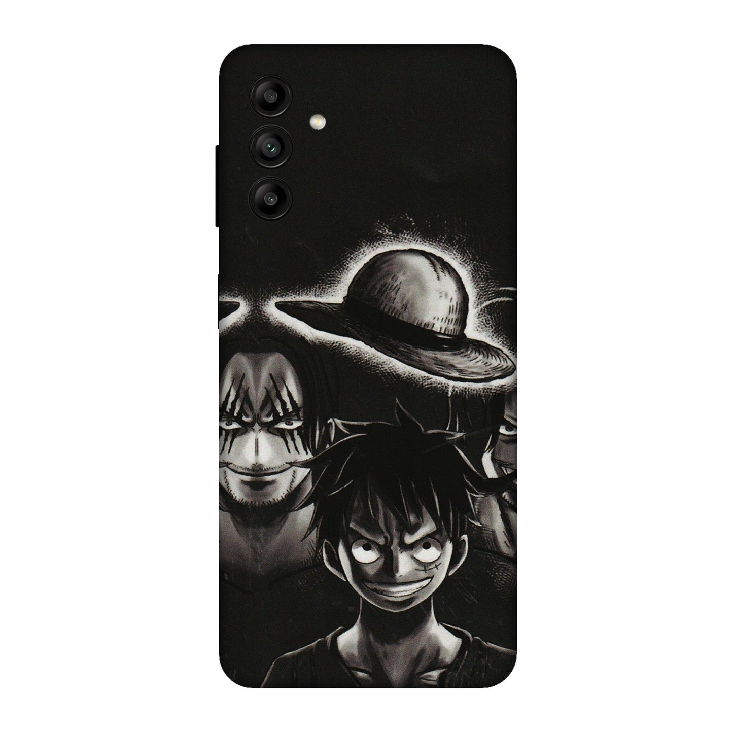 Samsung A/S Series Phone Skins (All Models) - Black Luffy Hat - 3D Embossed Finish (L-57) Samsung Galaxy A04S