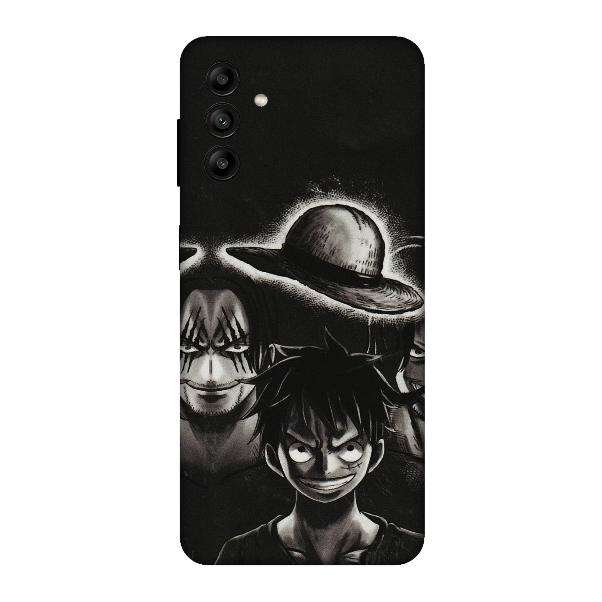Samsung A/S Series Phone Skins (All Models) - Black Luffy Hat - 3D Embossed Finish (L-57) Samsung Galaxy A04S