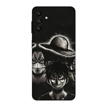 Samsung A/S Series Phone Skins (All Models) - Black Luffy Hat - 3D Embossed Finish (L-57) Samsung Galaxy A04S