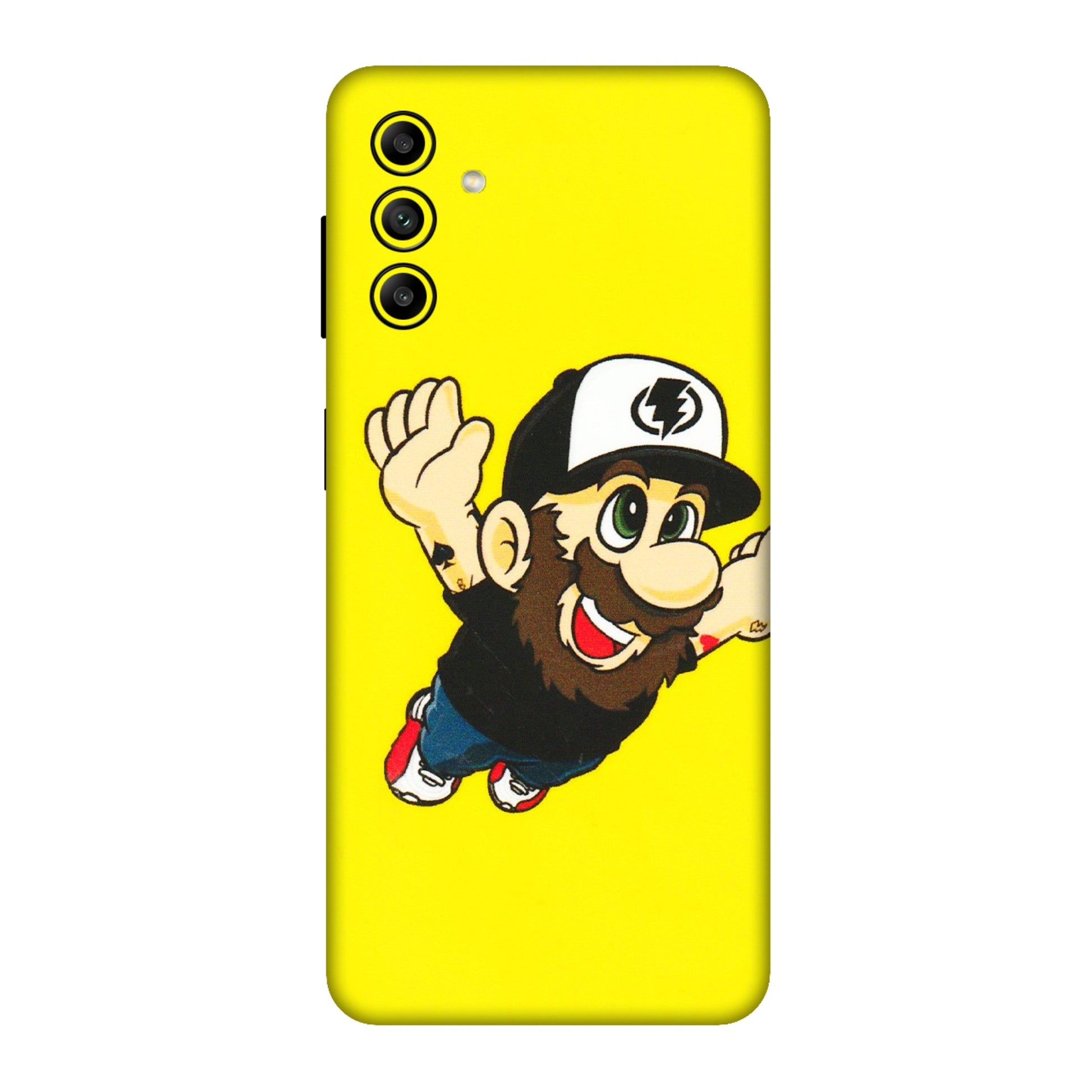 Samsung A/S Series Phone Skins (All Models) - Flying Beardo - 3D Embossed Finish (L-60) Samsung Galaxy A04S