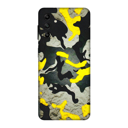 Samsung A/S Series Phone Skins (All Models) - Yellow Camouflage - 3D Embossed Finish (L-61) Samsung Galaxy A04S