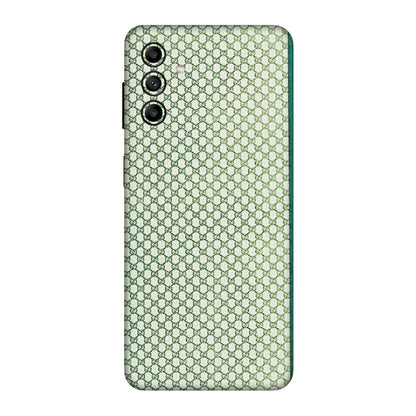 Samsung A/S Series Phone Skins (All Models) - Gucci Fabric Pattern - 3D Embossed Finish (L-73) Samsung Galaxy A04S