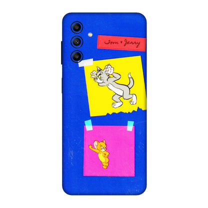 Samsung A/S Series Phone Skins (All Models) - Tom N Jerry Sticky Notes - 3D Embossed Finish (L-88) Samsung Galaxy A04S