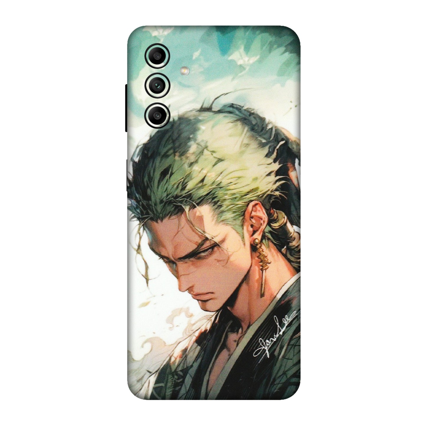 Samsung A/S Series Phone Skins (All Models) - New Roronoa Zoro One Picece Anime - Matte Finish (M-140) Samsung Galaxy A04S