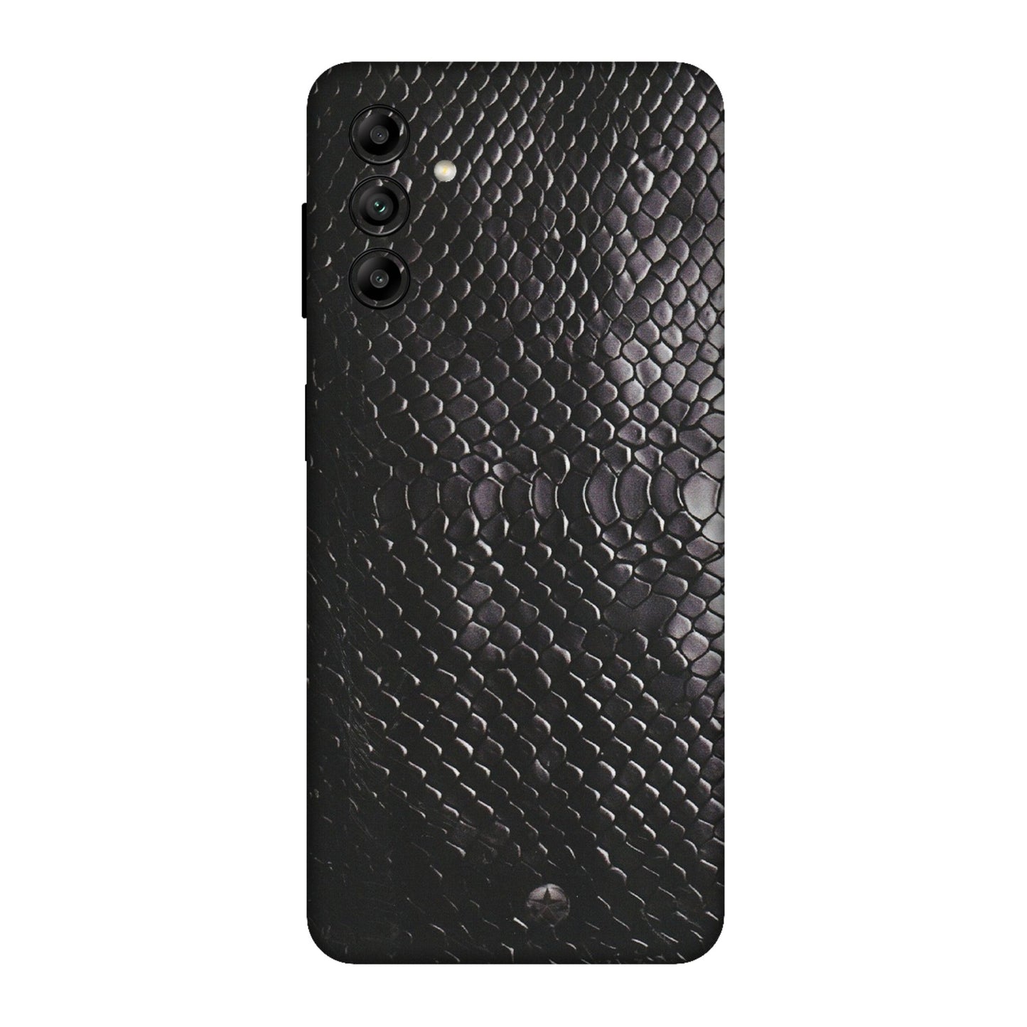 Samsung A/S Series Phone Skins (All Models) - Black Snack Leather - Matte Finish (M-147) Samsung Galaxy A04S
