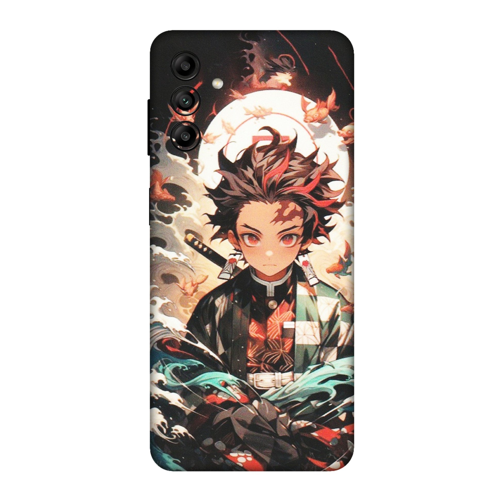 Samsung A/S Series Phone Skins (All Models) - Tanjiro Demon Slayer Anime - Matte Finish (M-158) Samsung Galaxy A04S