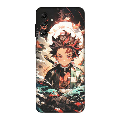 Samsung A/S Series Phone Skins (All Models) - Tanjiro Demon Slayer Anime - Matte Finish (M-158) Samsung Galaxy A04S
