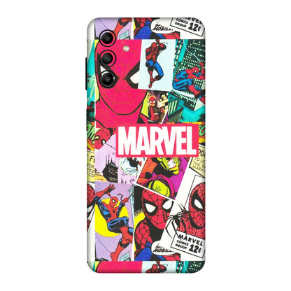 Samsung A/S Series Phone Skins (All Models) - Marvel Comic Spiderman Grafitti - Matte Finish (M-72) Samsung Galaxy A04S